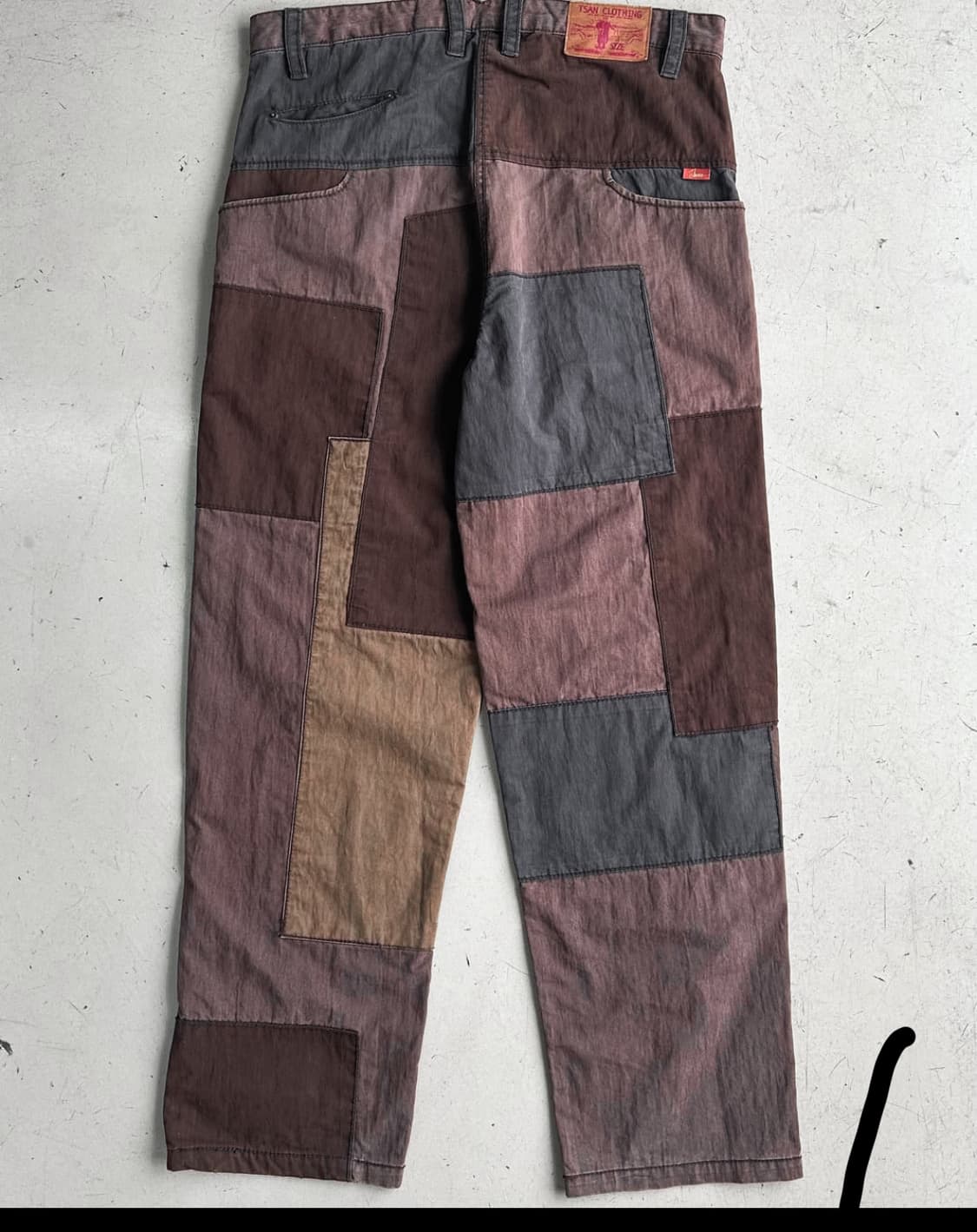 Tsan 크레이지 패치워크 코튼 팬츠 상품이미지5