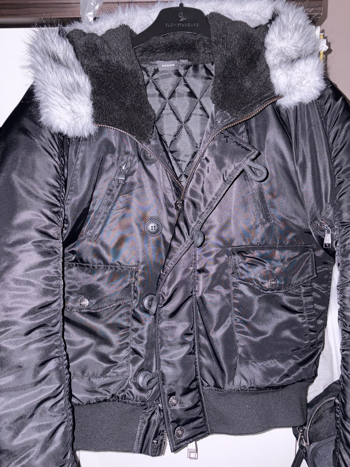 아캄 후드 퍼 자켓 ma1 사이즈 1 상품이미지2