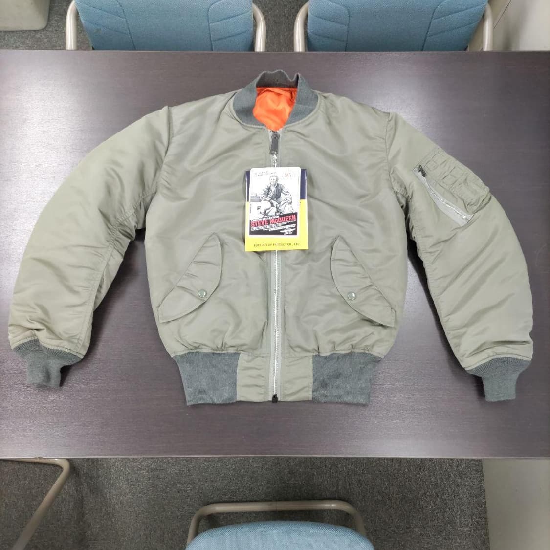 토이즈맥코이 스티브맥퀸 ma-1 세이지컬러 S 상품이미지1