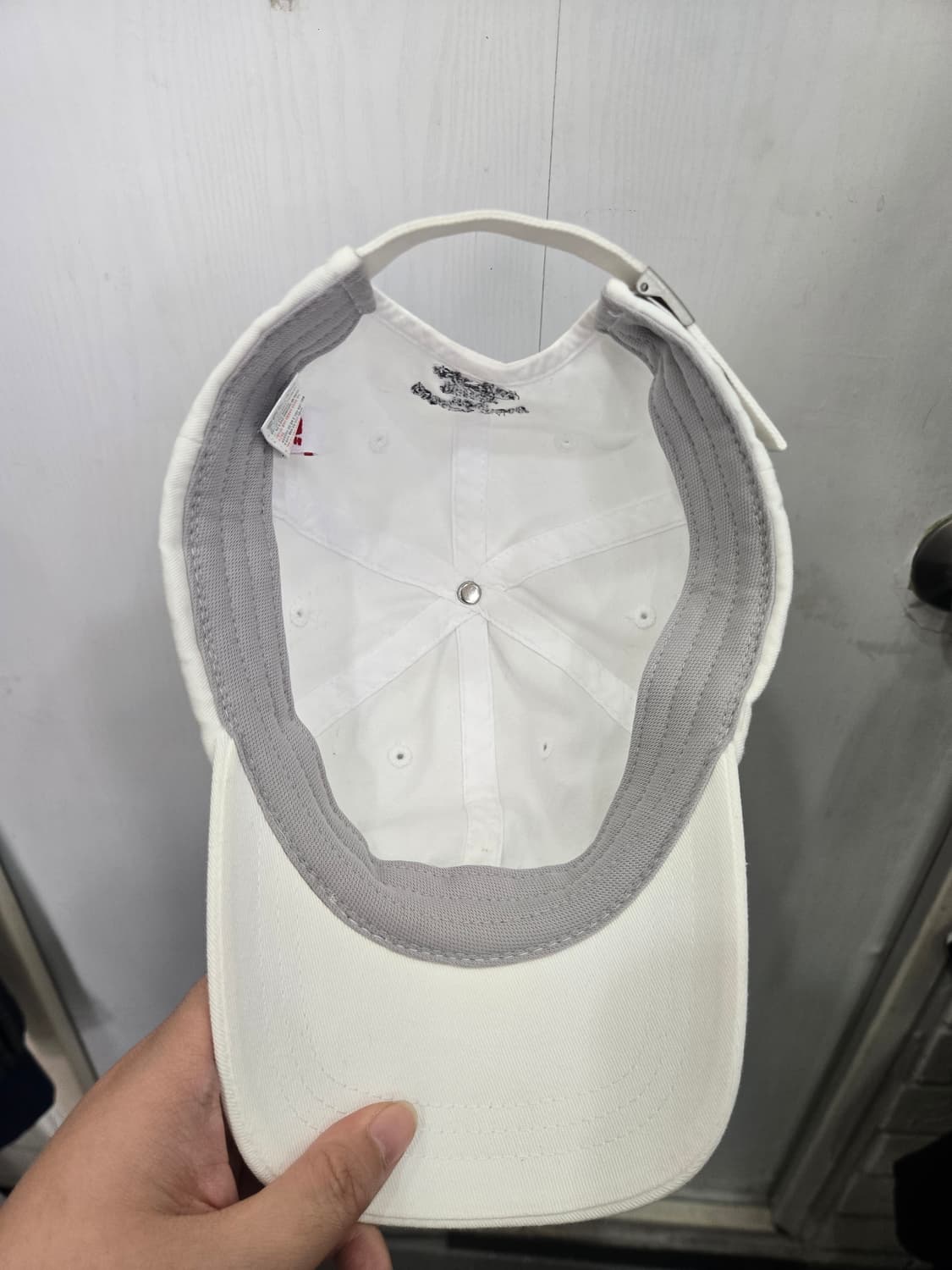 56사이즈 )) New balance 뉴발란스 볼캡 모자! 화이트&블랙 상품이미지5
