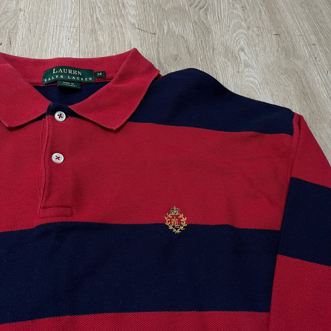 폴로 로렌 랄프로렌 스트라이프 긴팔 카라티 M/95 상품이미지3