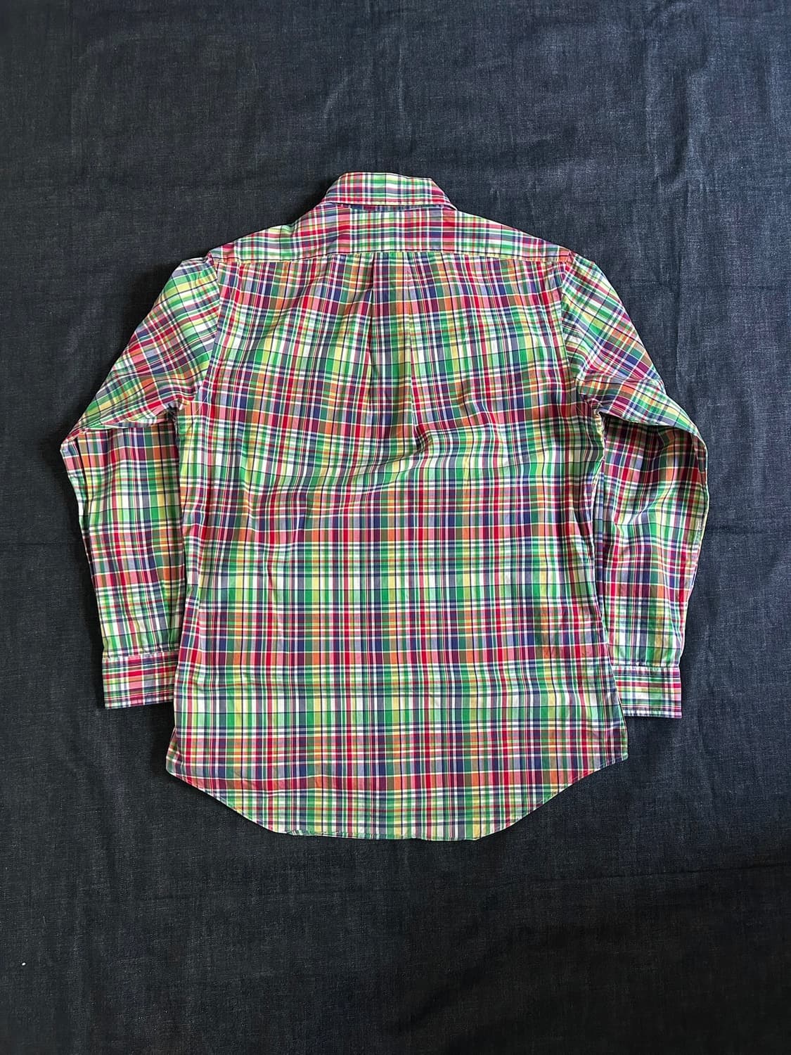 폴로랄프로렌 커스텀핏 마드라스 체크 셔츠 Made in India 상품이미지10