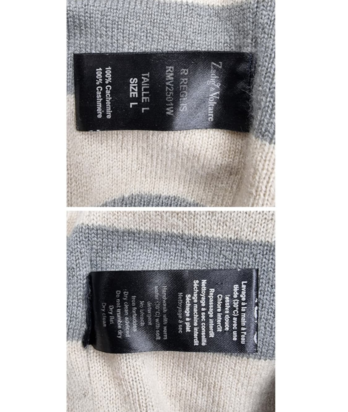 Zadig & Voltaire 쟈딕앤볼테르 (캐시미어100%) 상품이미지9