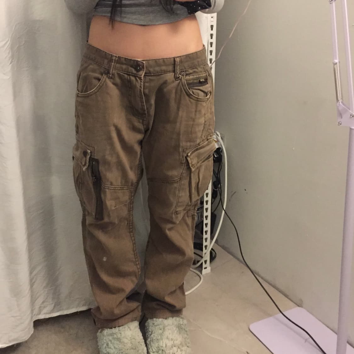 Buckaroo 버커루 고스펑크 갸루 카키 카고 팬츠 상품이미지1