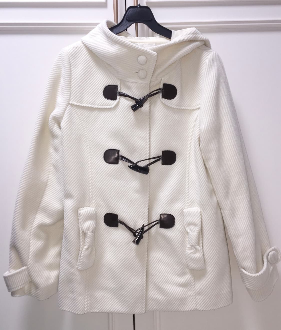 리즈리사 고전 라떼갸루 리본 더플코트 상품이미지3