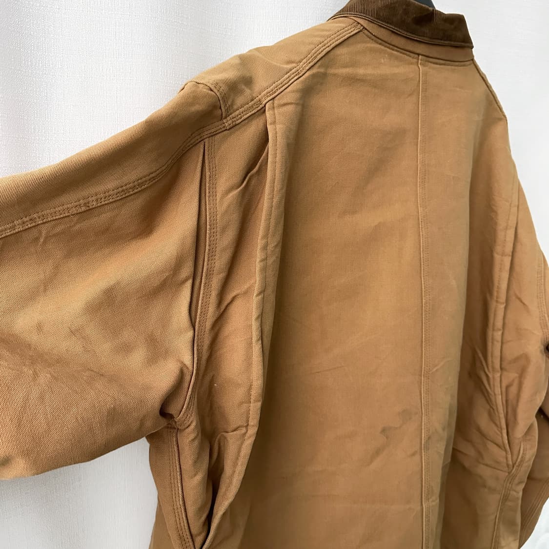 80-90s 올드 칼하트 초어 자켓 탄 브라운 54L 오버사이즈 상품이미지8