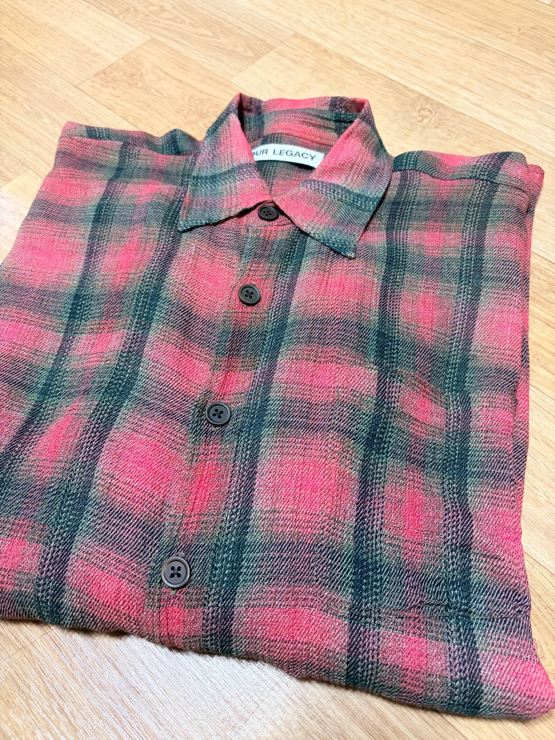 아워레가시 버로우드 셔츠 빅 럼버체크 상품이미지3