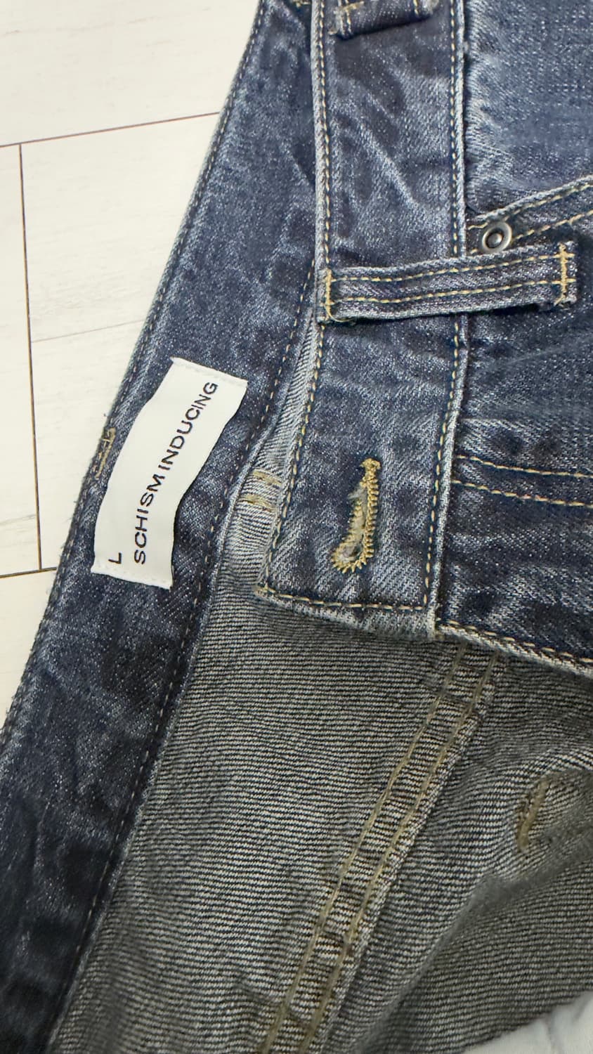 스키즘 인듀싱 CONVERTIBLE ZIP UP JEANS BLUE L 상품이미지2