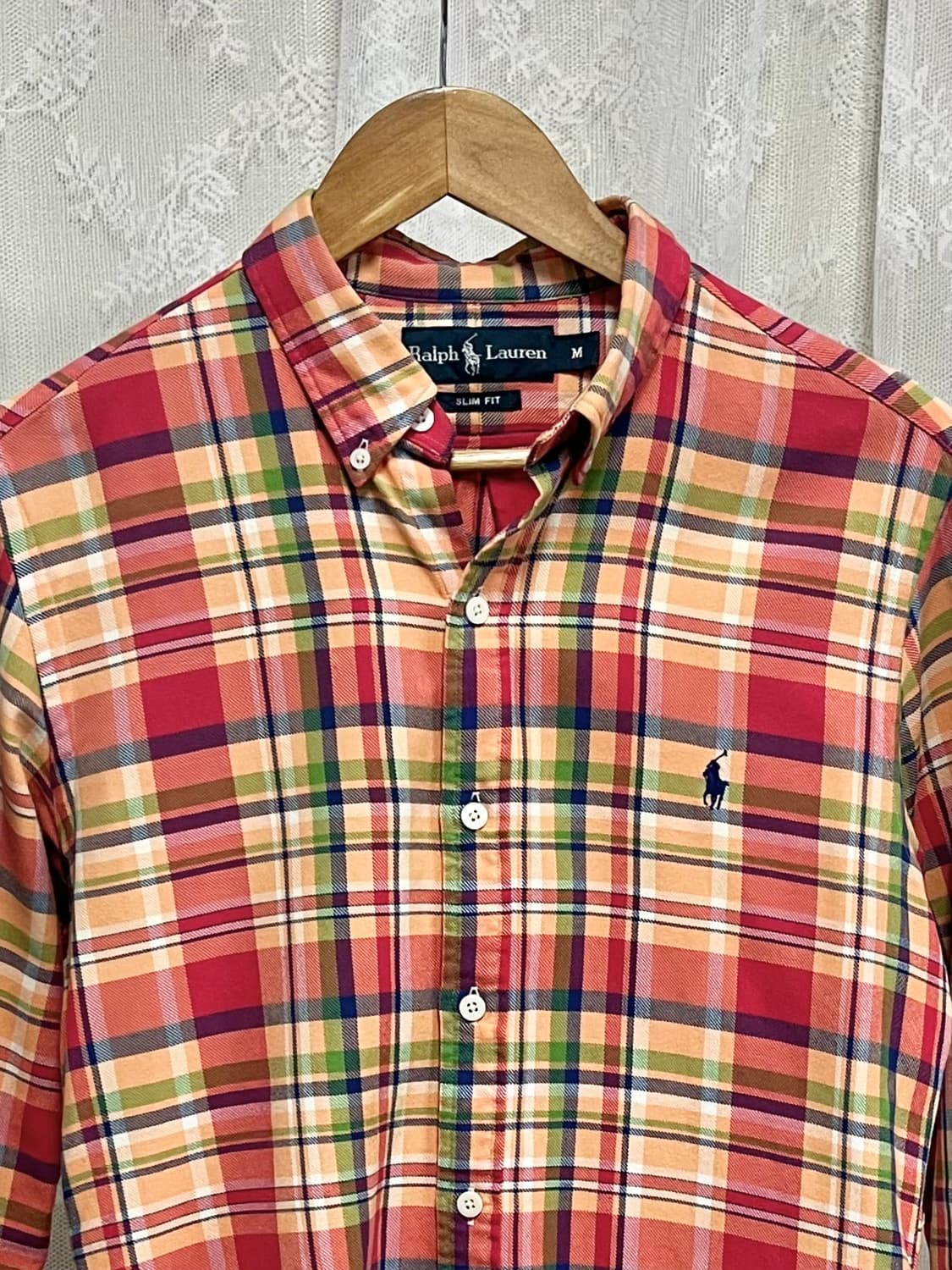 M) 폴로 랄프로렌 슬림핏 체크 셔츠 상품이미지3