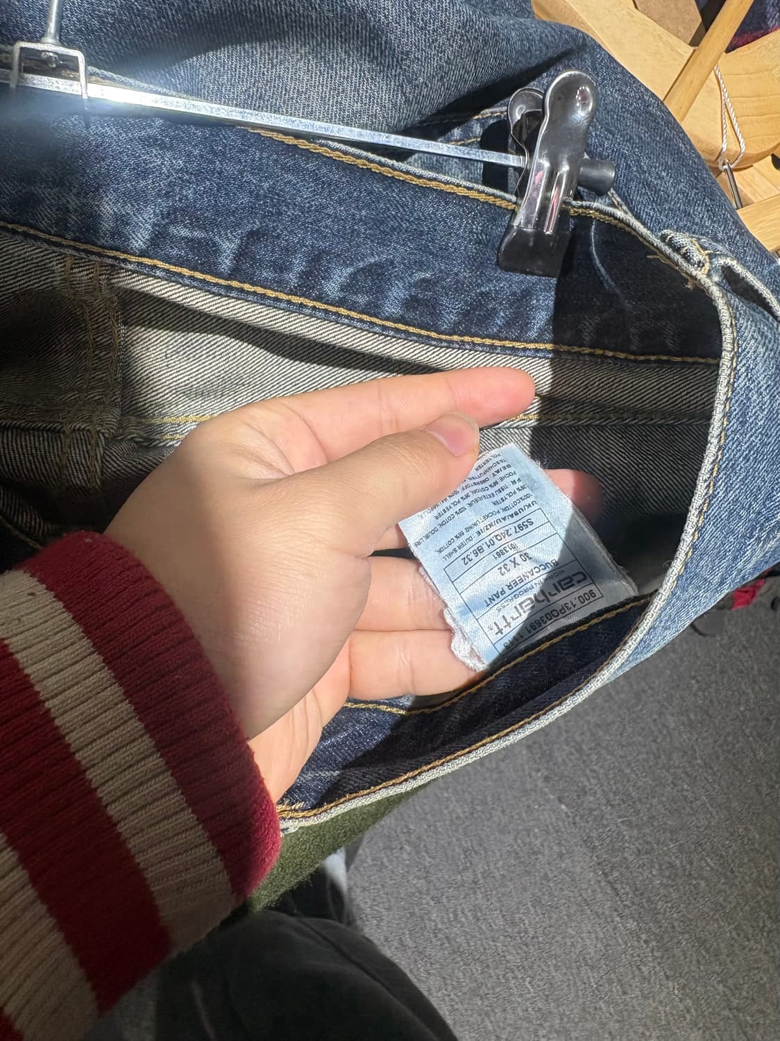 칼하트 빈티지 데님 팬츠 상품이미지5