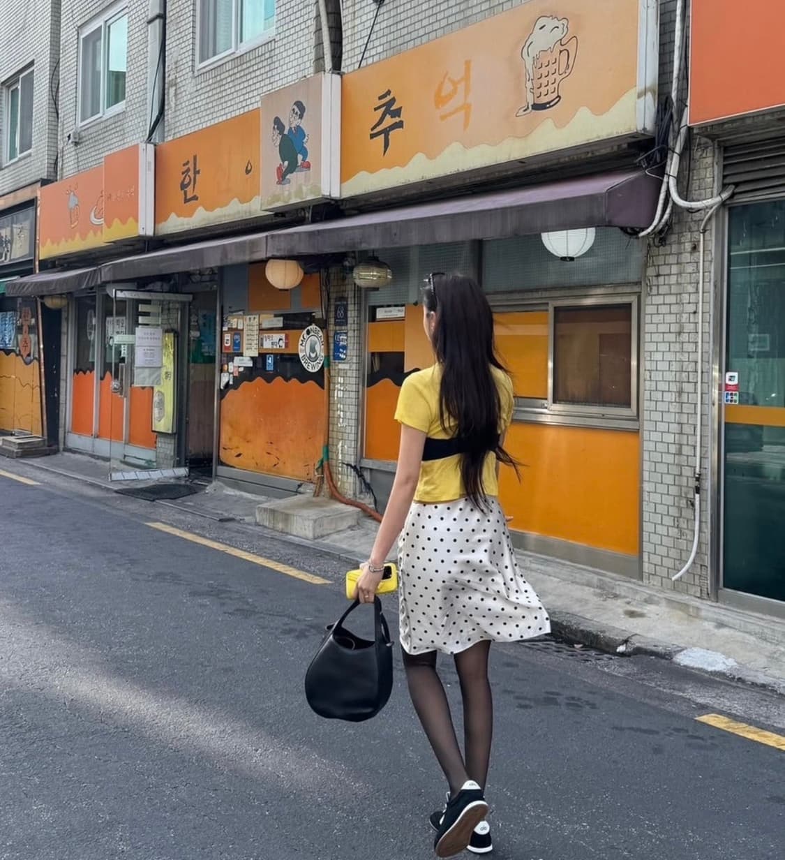 새상품) 알로요가 alo 선셋 스니커즈 블랙 7.5W 상품이미지2