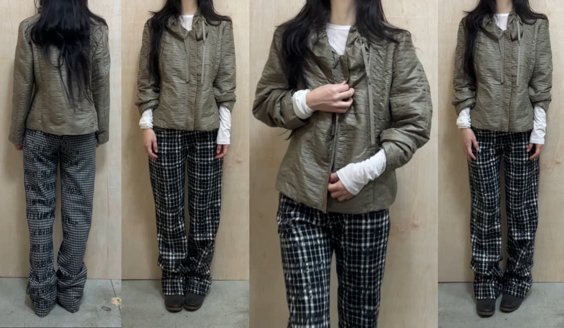 [직수입] 빈티지 실키 자켓 브론즈 상품이미지1