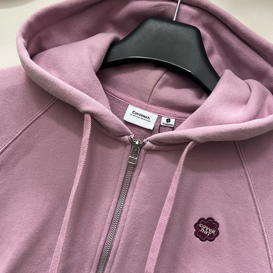 커버낫 클로버하트 레글런 후드 집업 M 상품이미지3