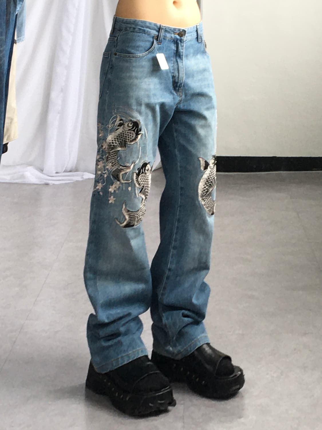 Oriental needle work denim pants 상품이미지5