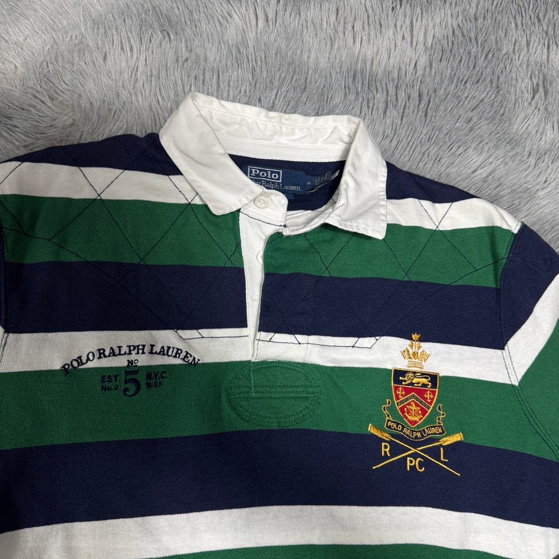 큐알신형 폴로랄프로렌 클래식핏 럭비셔츠 M사이즈 상품이미지5