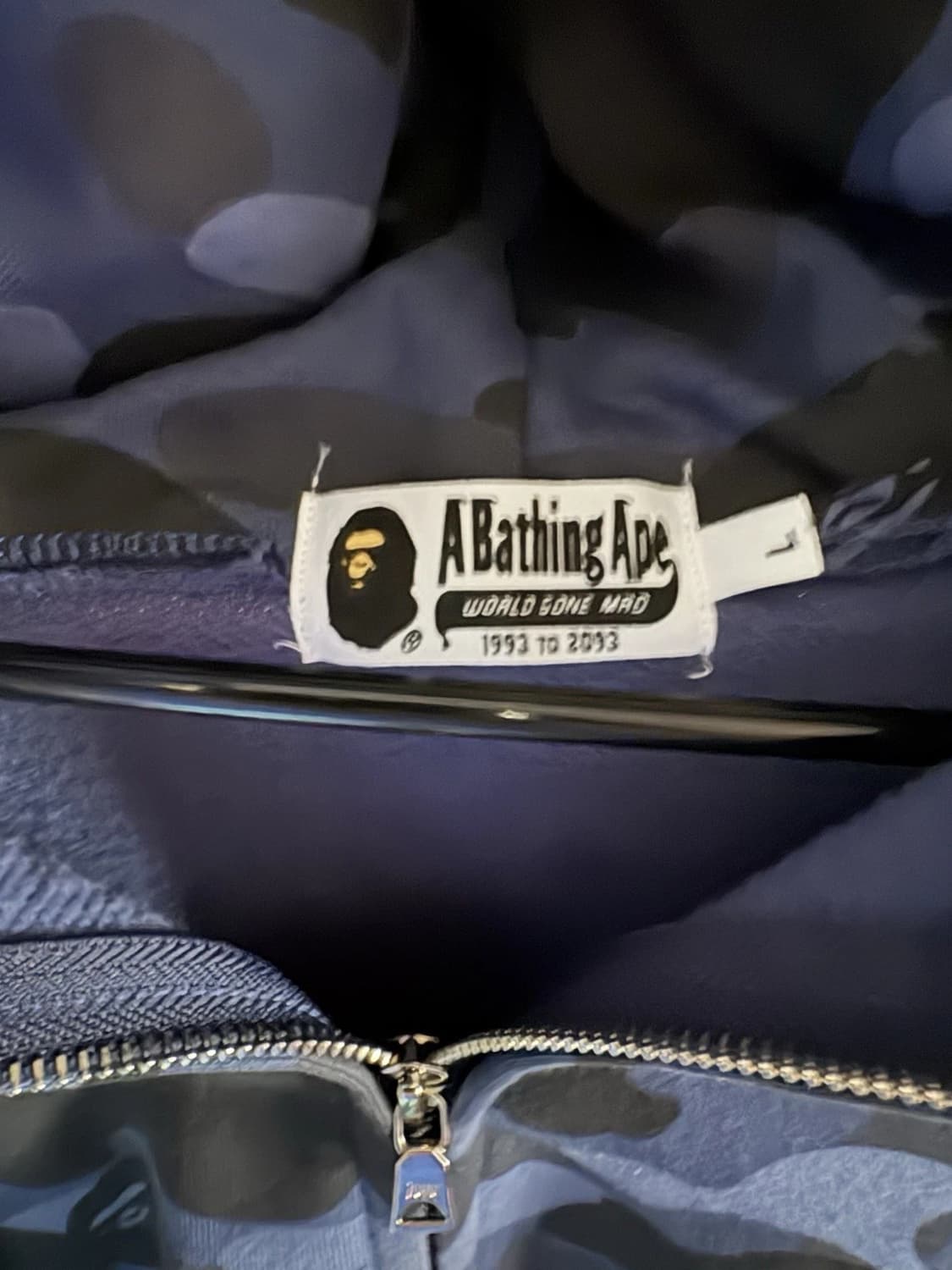 베이프 1st 카모 샤크 후드집업 블루 상품이미지4