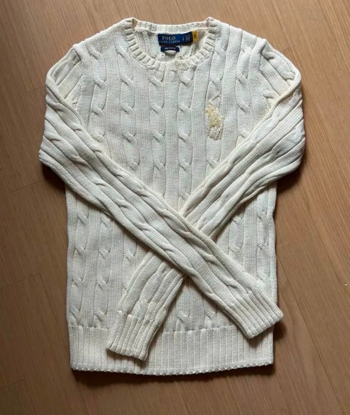 폴로 Polo 여성비즈 빅포니 코튼 니트 S 상품이미지3