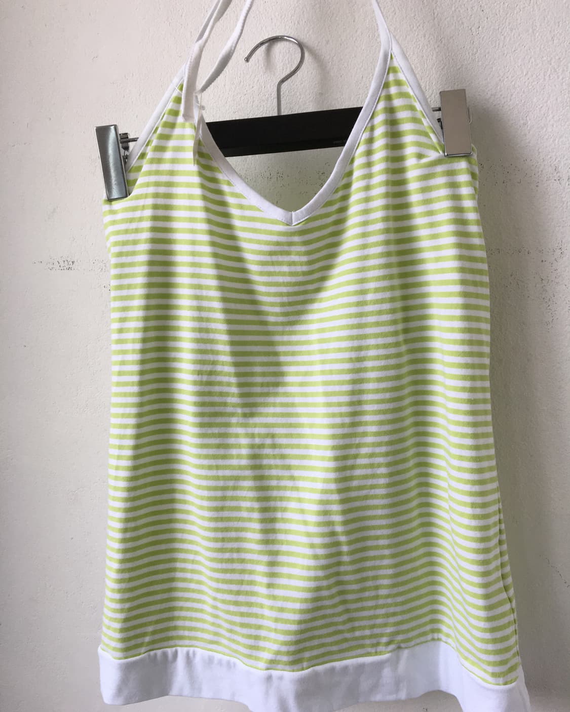 Stripe pattern holter neck sleeveless 상품이미지4