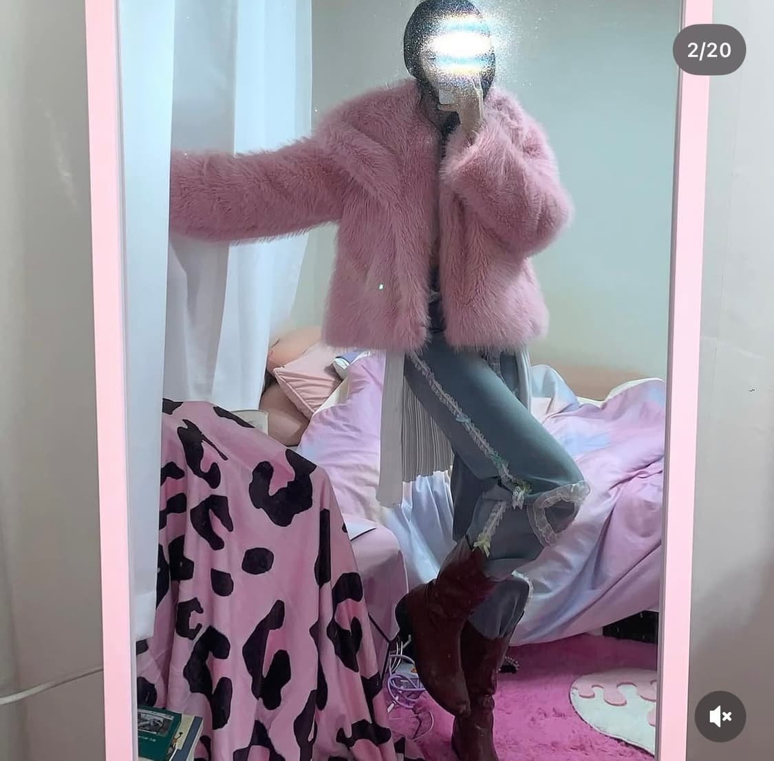 핑크퍼자켓 상품이미지2