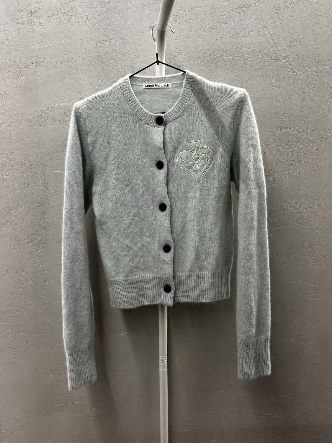 마르디 메크르디 캐시미어 가디건 민트 one size 상품이미지2
