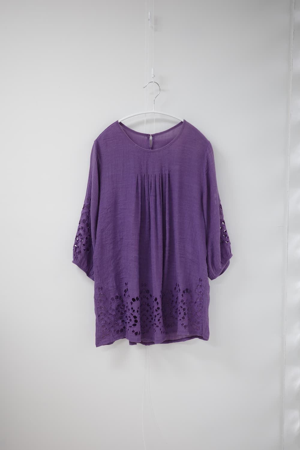 Purple vintage punching blouse 상품이미지4