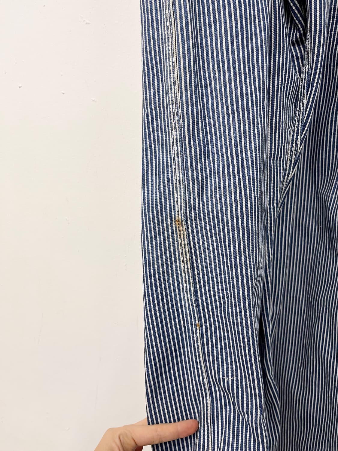 리 스트라이프 데님 오버롤 상품이미지9