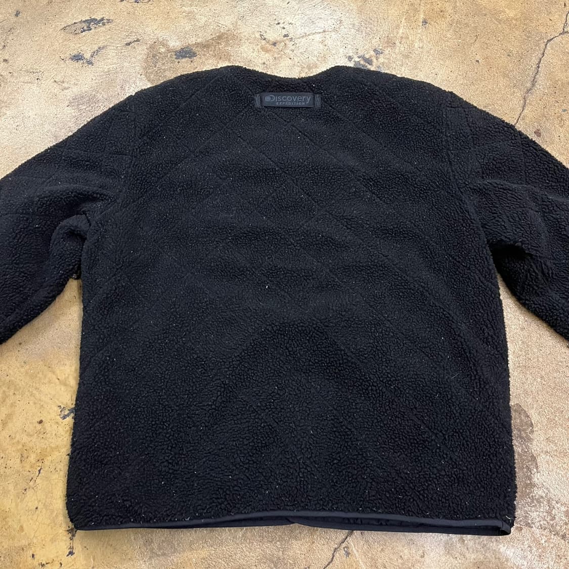 [정품/105] 디스커버리 검정색 양면 뽀글이 플리스 b16 상품이미지4