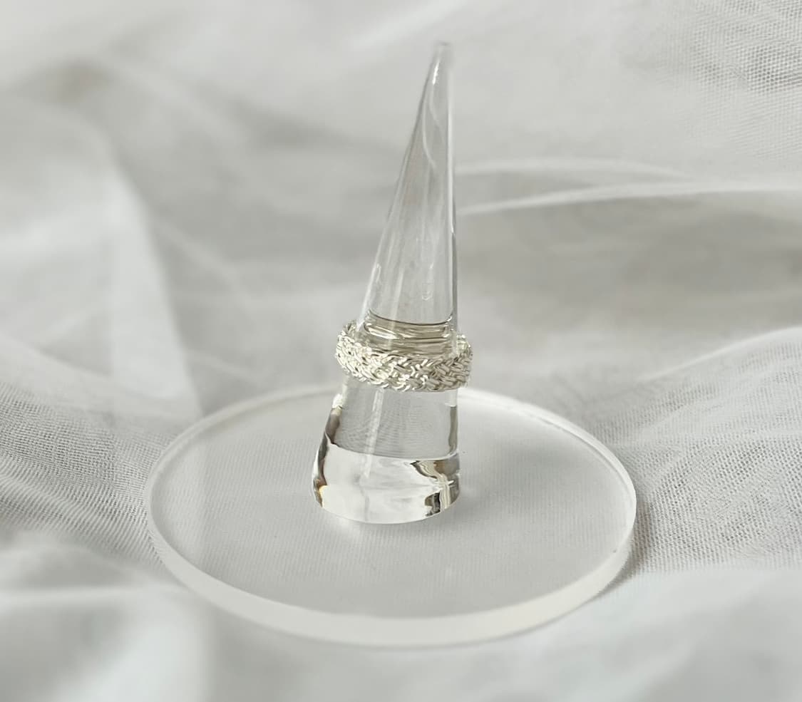 925silver 위빙반지 상품이미지3