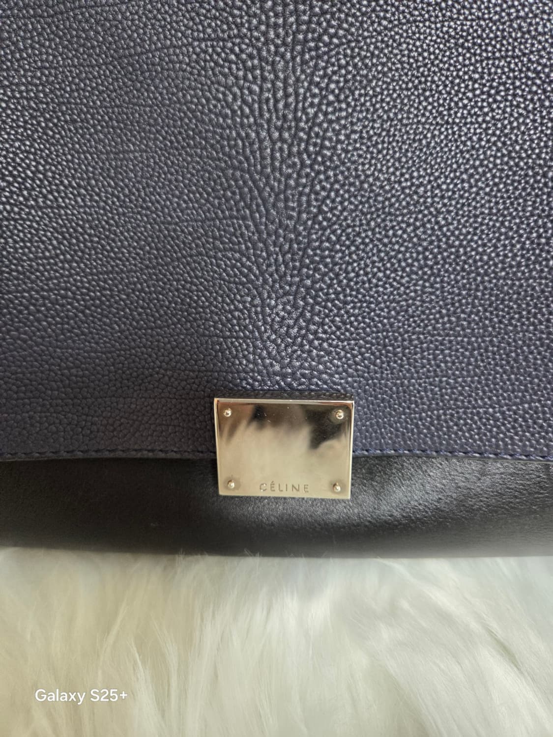 셀린느 트라페즈 가방 네이비 블랙 화이트+ 스트랩 상품이미지3