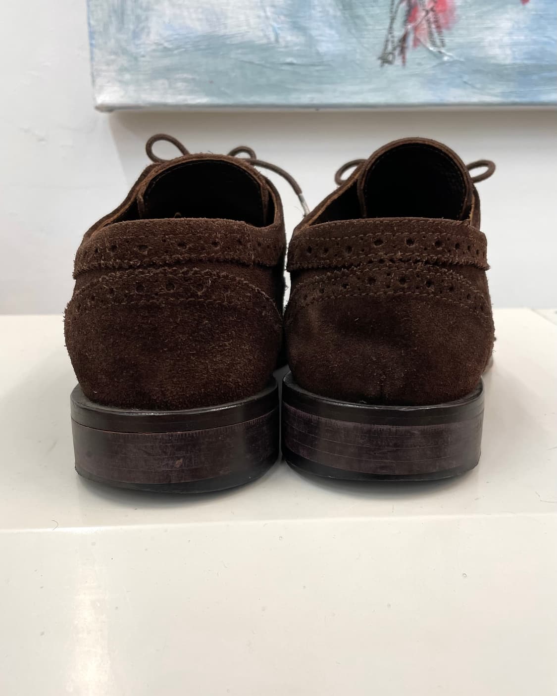 [250] 지안프랑코페레 브라운 스웨이드 구두 상품이미지5