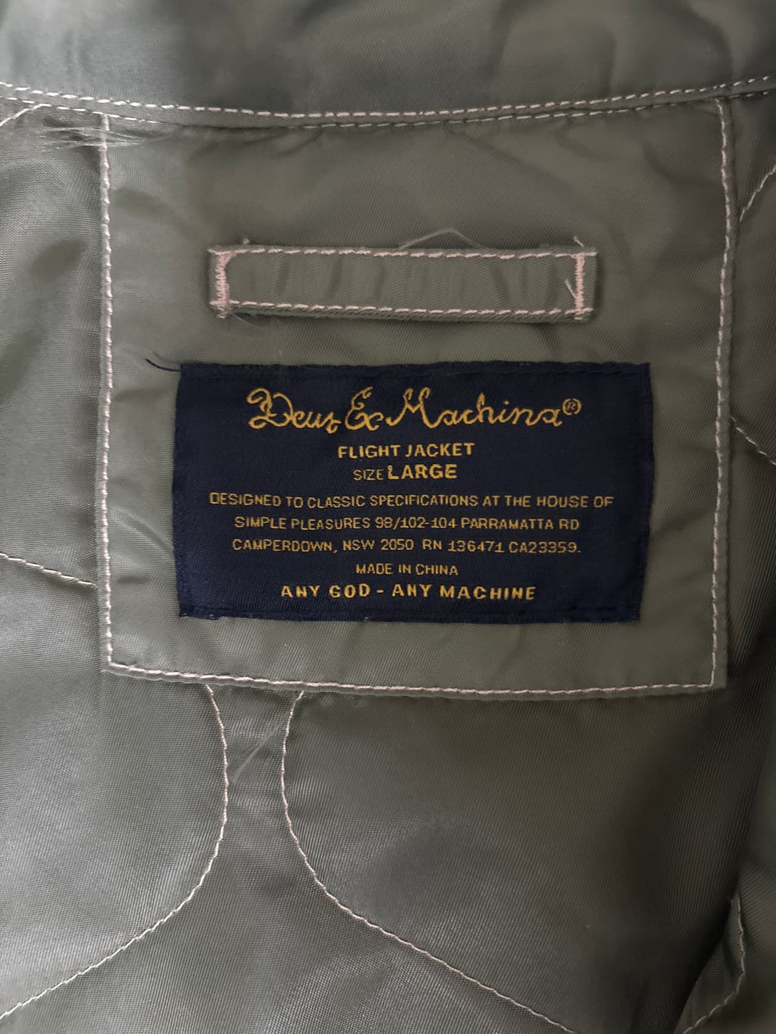 데우스 엑스 마키나 봄버자켓 L 상품이미지2