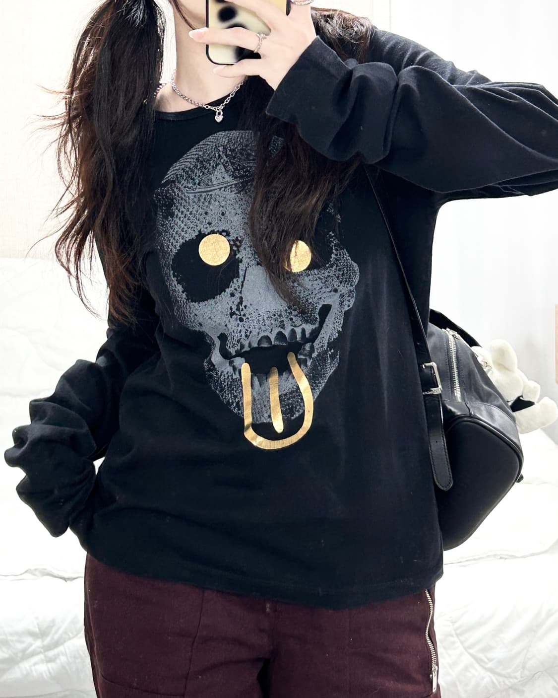 비비안웨스트우드 스컬 블랙 롱슬리브 상품이미지5