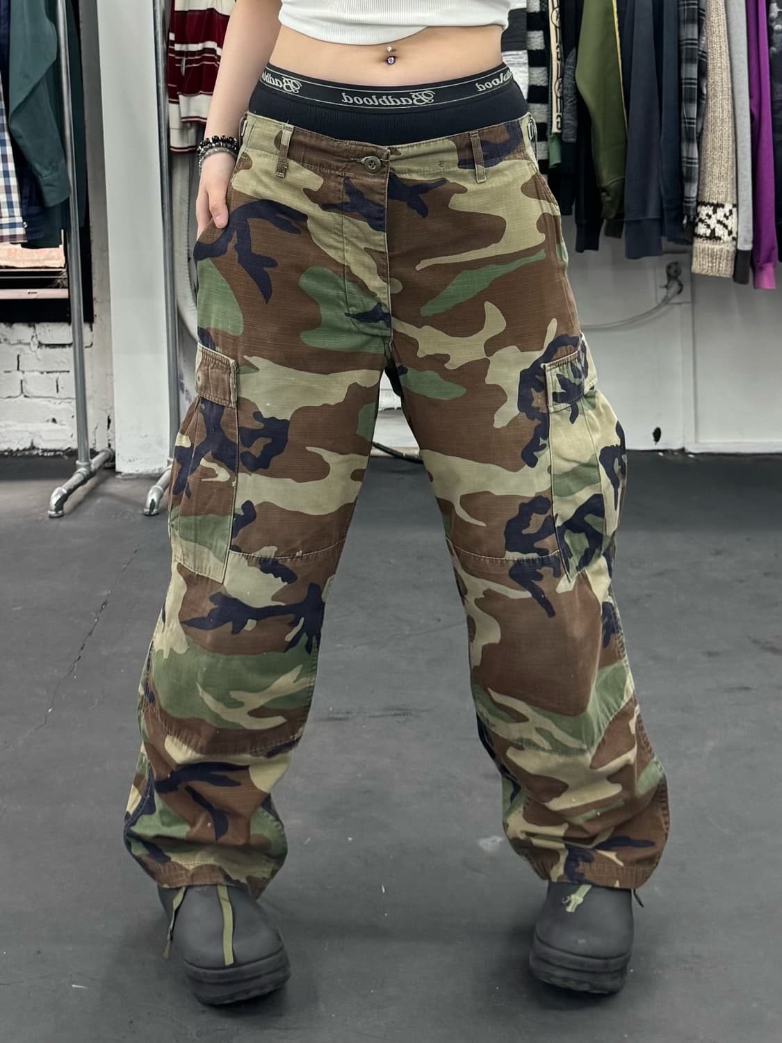 VTG 밀리터리 카모 립스탑 카고팬츠 상품이미지1