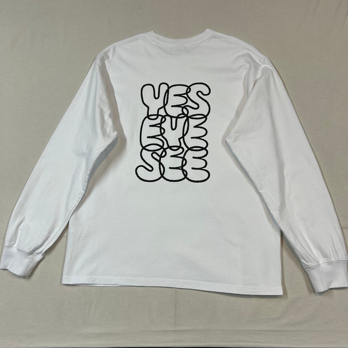 L) 예스아이씨 화이트 로고 롱슬리브 긴팔티셔츠 상품이미지5