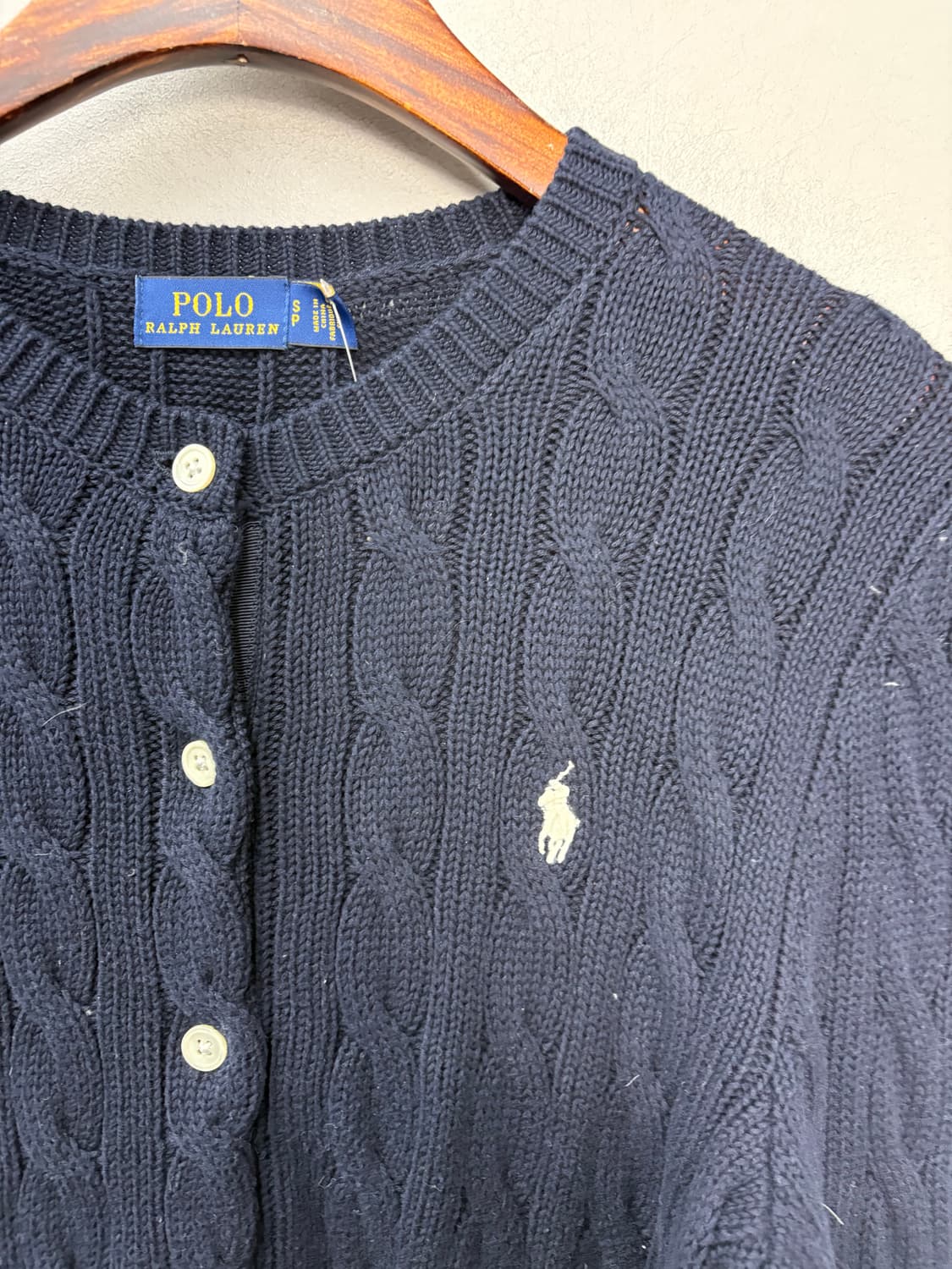 폴로랄프로렌 포니로고 케이블 니트 가디건 A2742 상품이미지3