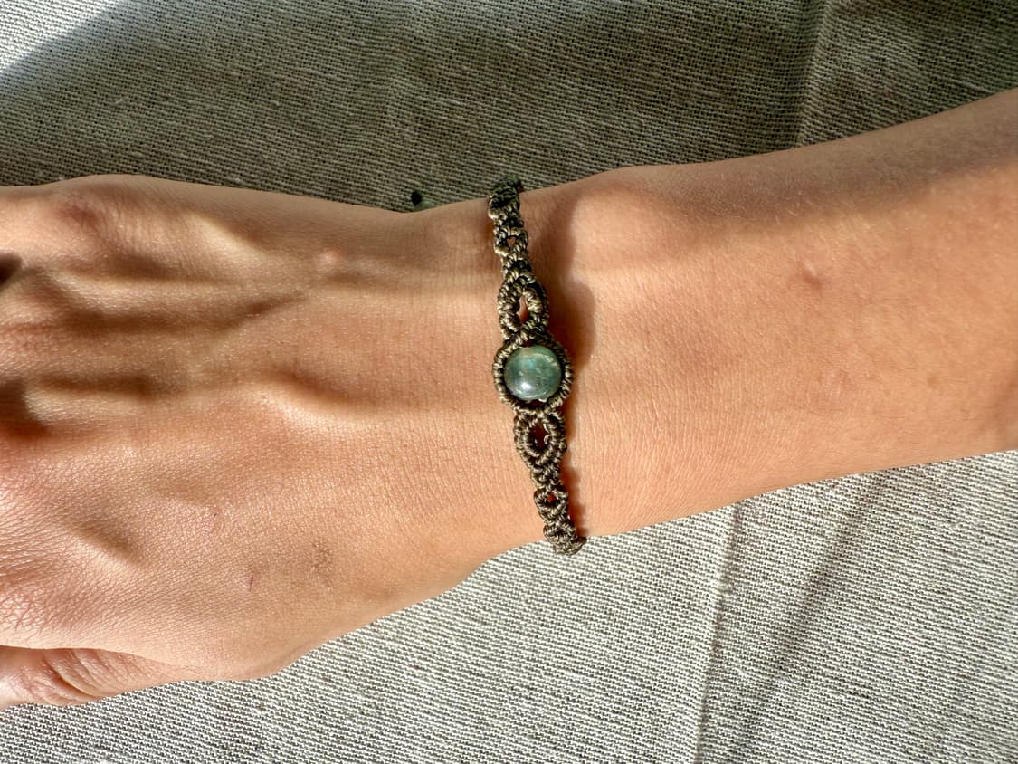 래브라도라이트 메디테이션 마크라메 원석 팔찌 상품이미지6