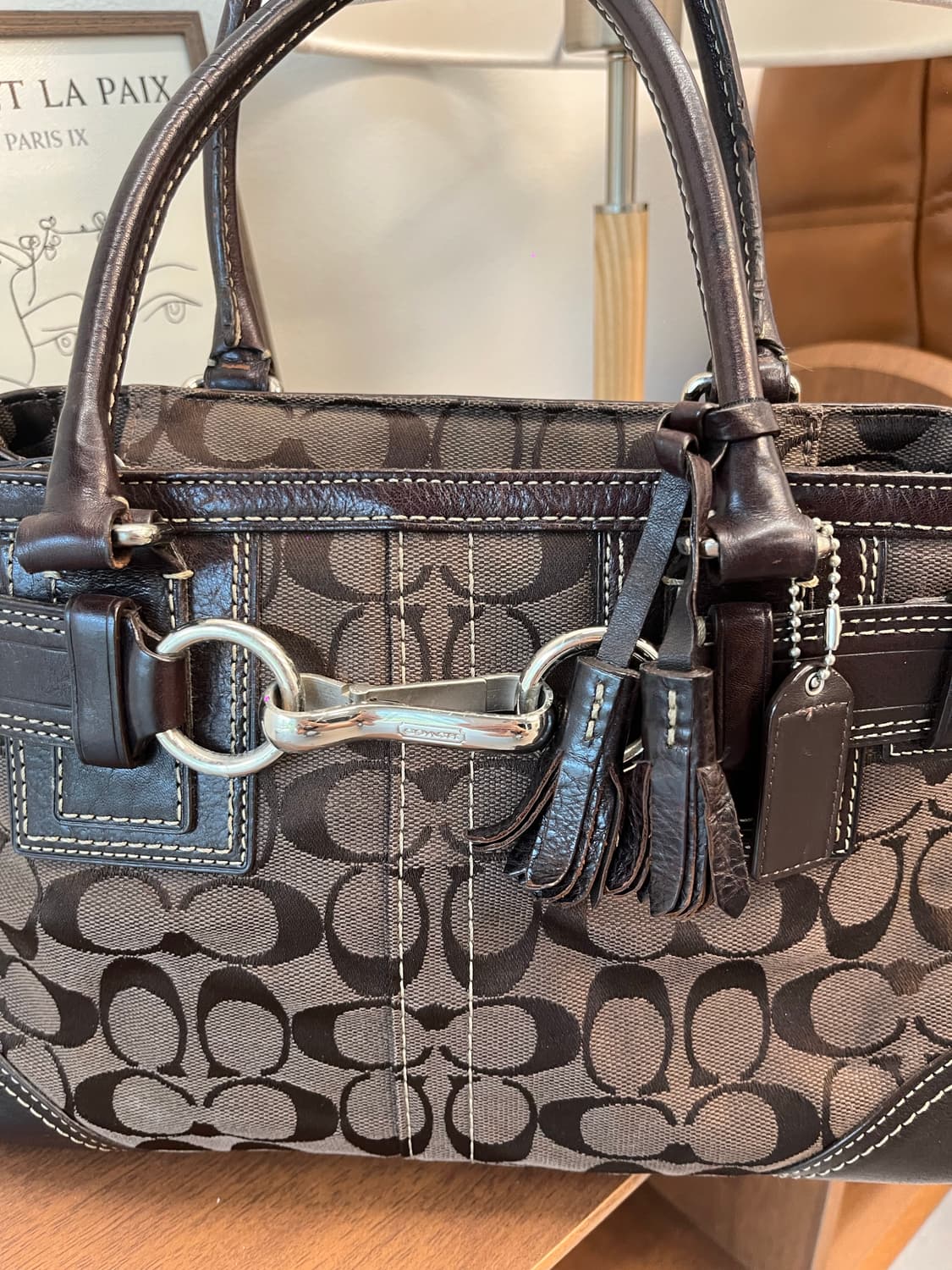 Coach Brown Square Bag 상품이미지4