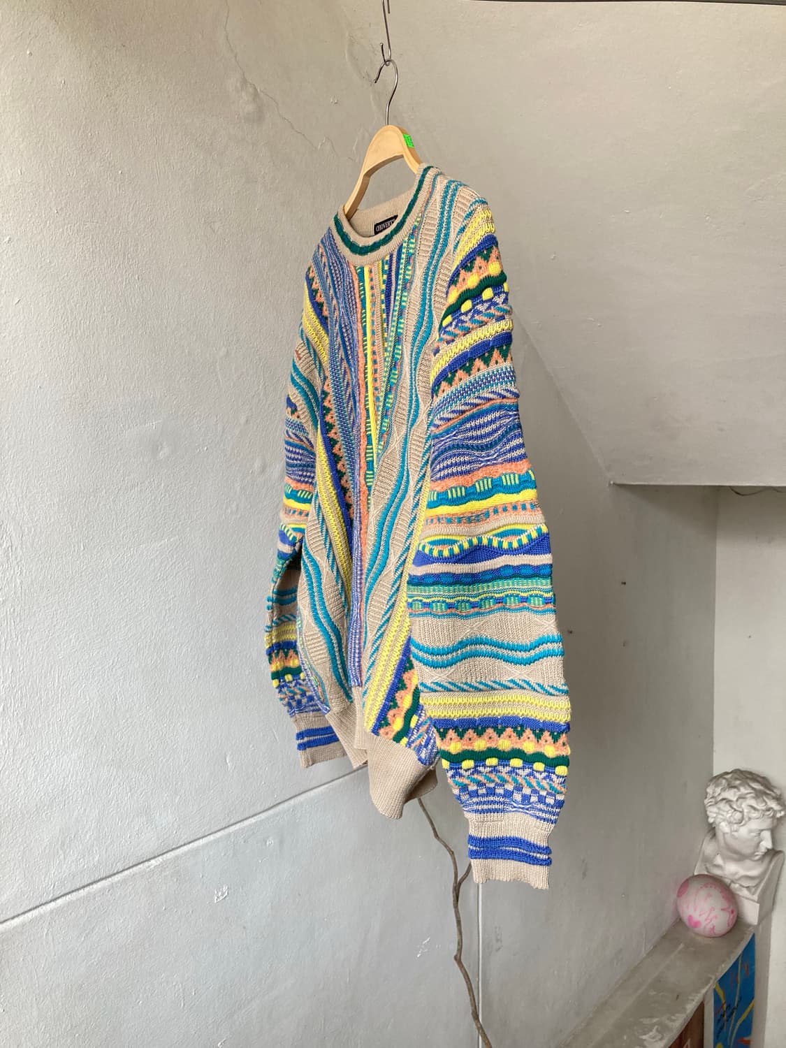 울 케이블 미쏘니st 패턴 니트 상품이미지4