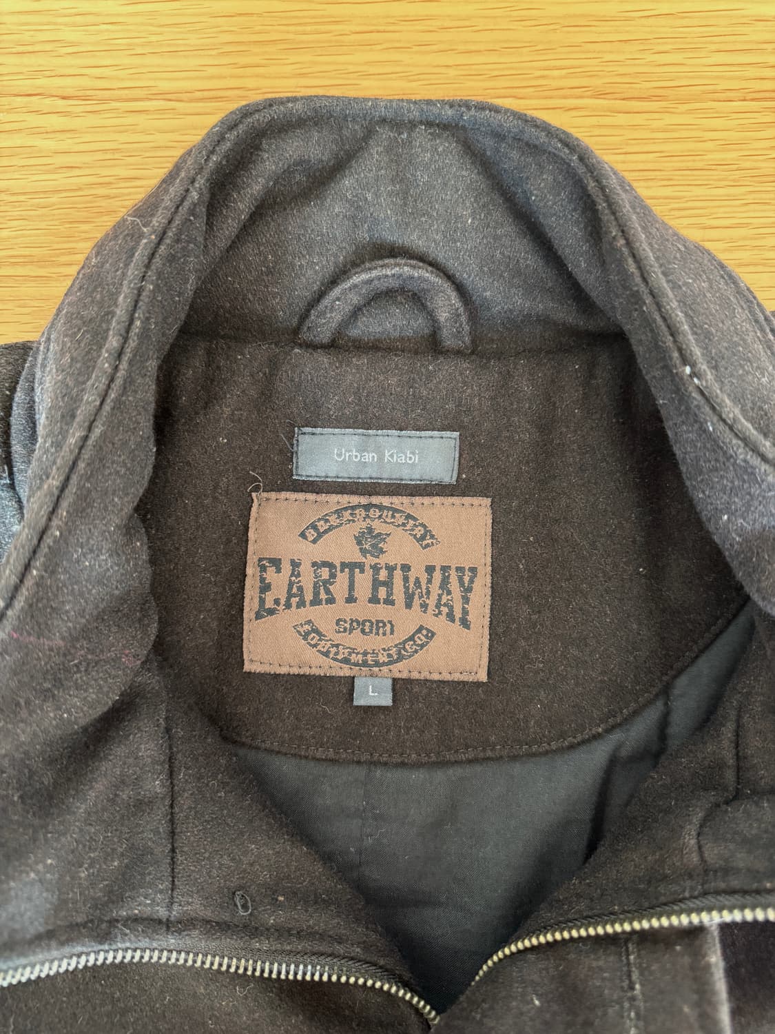 EARTHWAY 울 모직 야상 자켓(2way zip) 상품이미지9