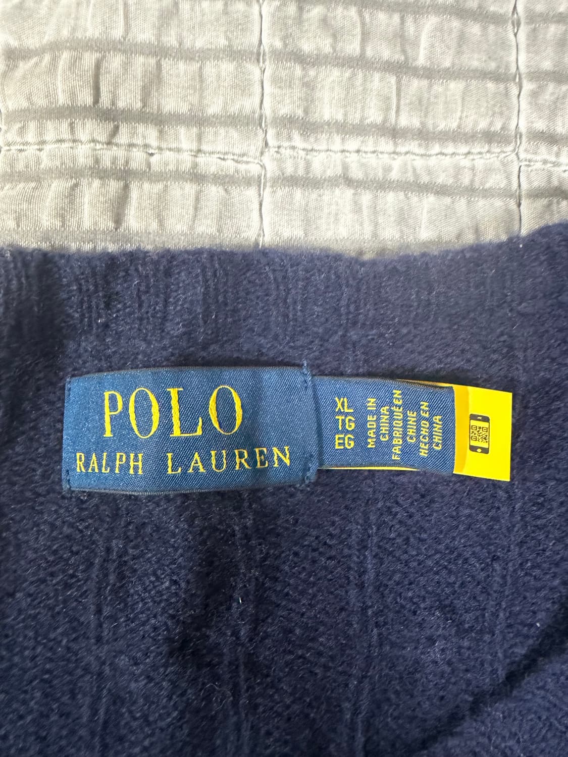 폴로 랄프로렌 케이블 니트 울 캐시미어 스웨터 - 블루 상품이미지2