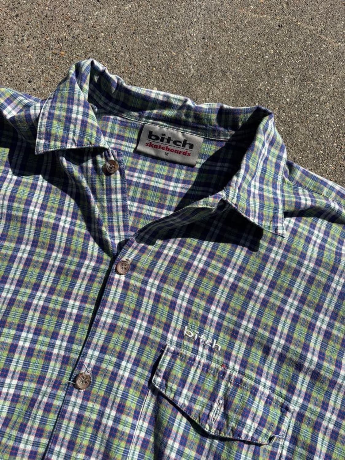 90s 비치 스케이트보드 플란넬 체크 셔츠 상품이미지2