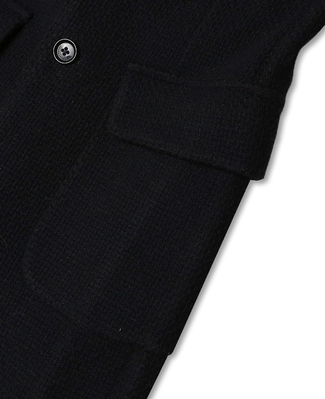 몬테도로 [Montedoro] 다크 네이비 울 나일론 트위드 탑 코트 상품이미지3