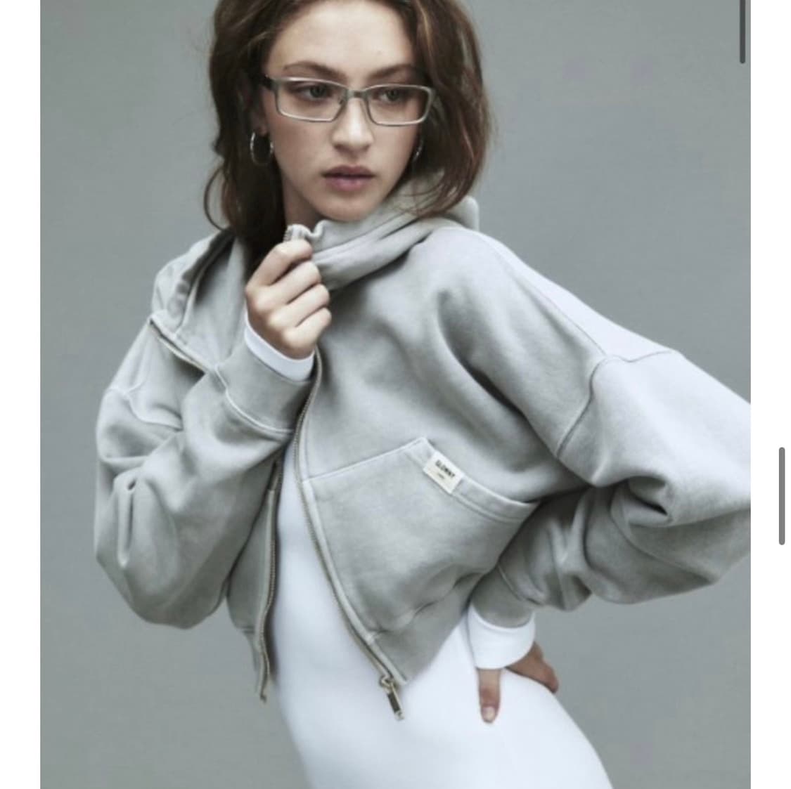 glowny 글로니 워시드 집업 후드 상품이미지1