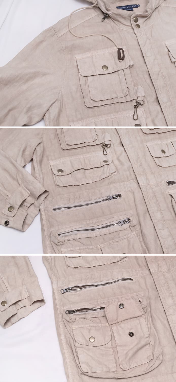 랄프로렌 (RL) 린넨 멀티포켓 헌팅 필드자켓 (M95/ 100+) 상품이미지8