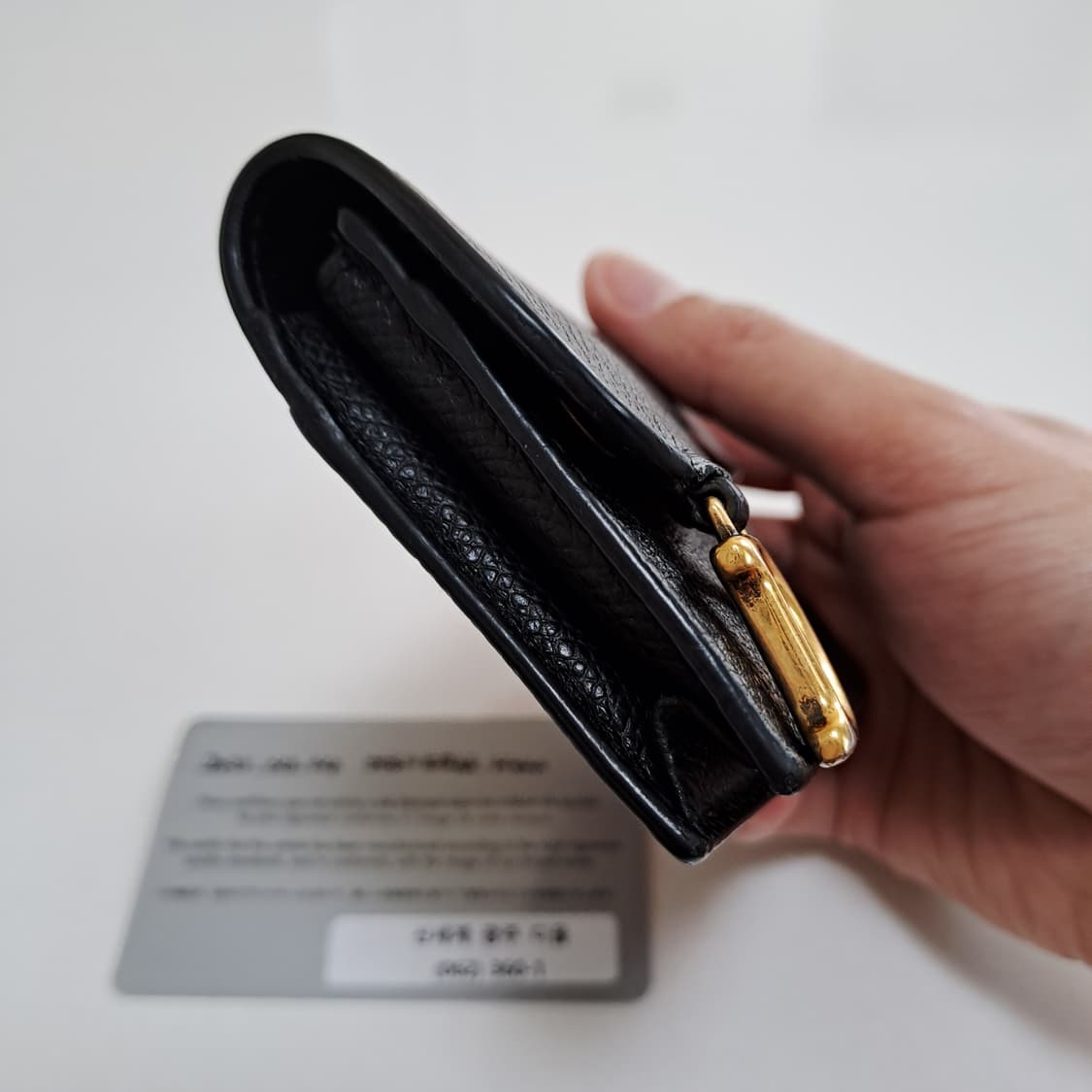 [100%/정품] 디올 새들 블룸 카드지갑 블랙, 디올지갑,디올카드지갑 상품이미지6