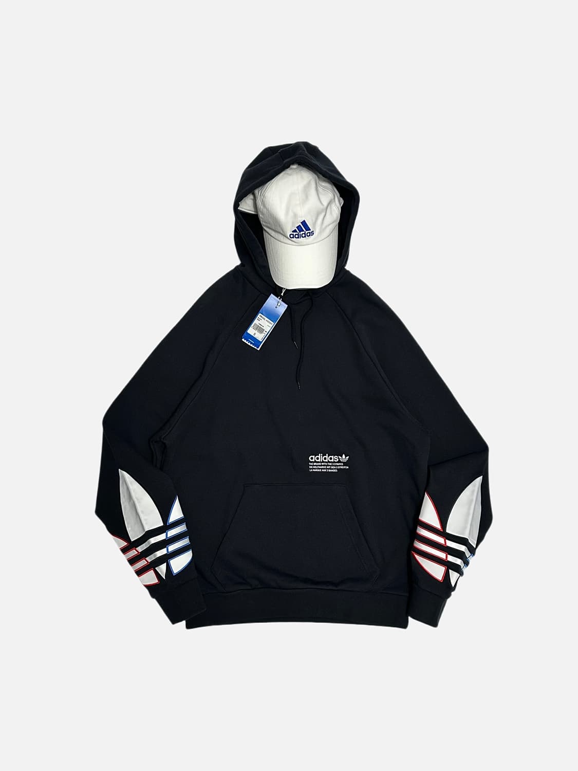 아디다스 오리지널 트레포일 후드티 블랙 상품이미지1