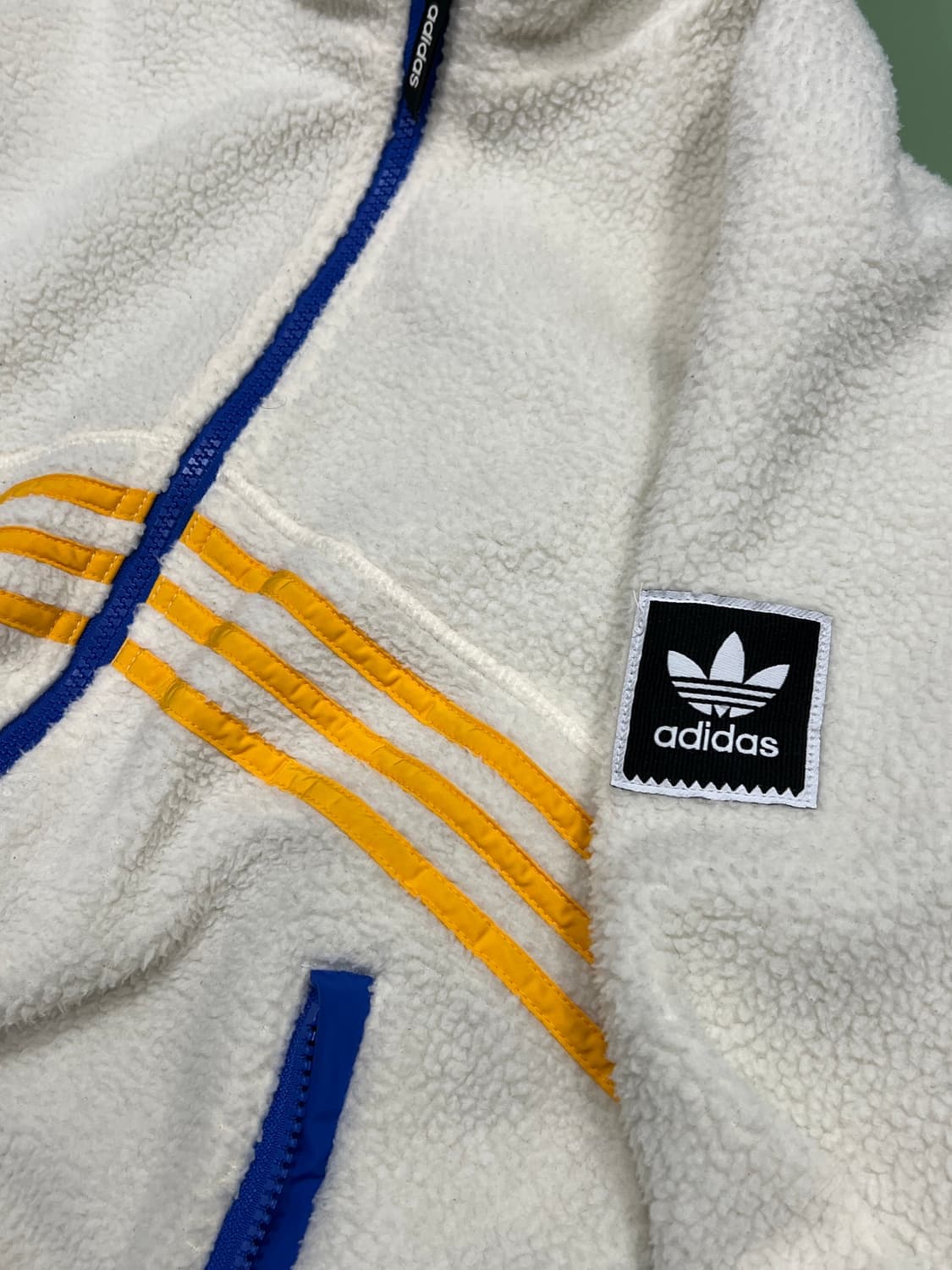 (S) 아디다스 오리지날 셰르파 양털 뽀글이 집업 자켓 상품이미지4