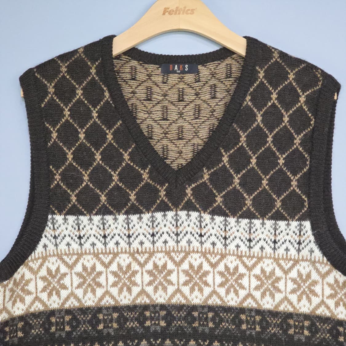 닥스(DAKS) 패턴 니트 베스트 100 상품이미지2