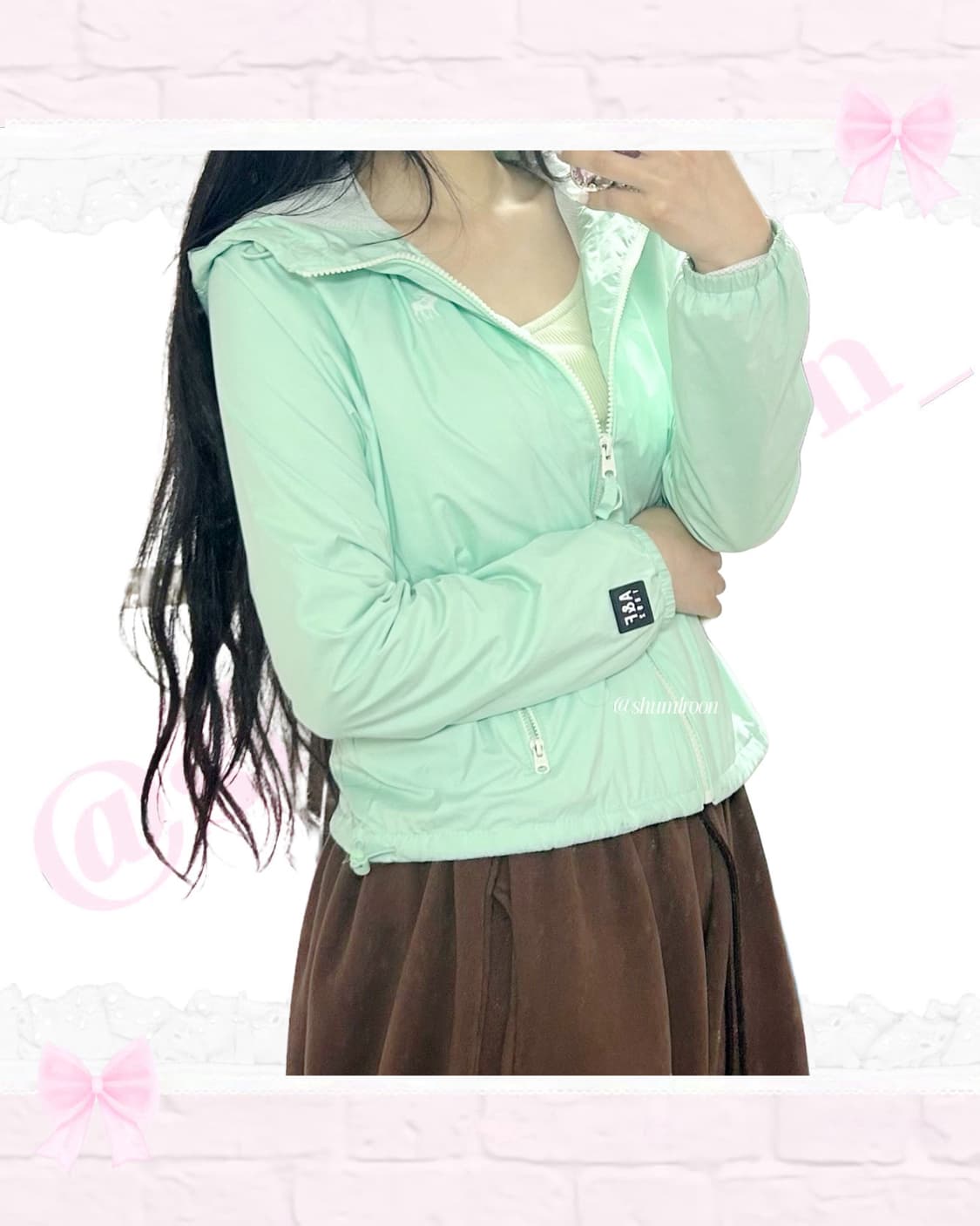 아베크롬비 민트 바람막이 상품이미지2