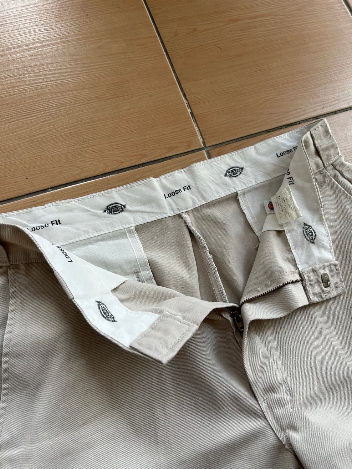 00‘s 디키즈 루즈핏 워크쇼츠 베이지 34 상품이미지2